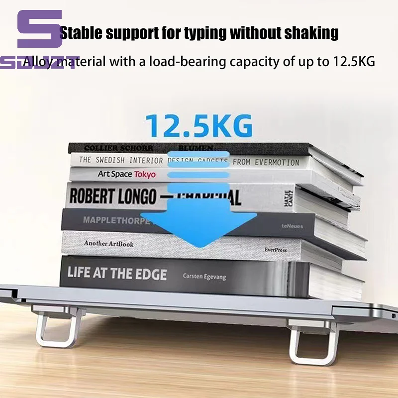 Adjustable Folding Laptop Stand Mini Legs Ultra-thin Portable Support For Macbook Notebook Cooling Holder Feet Invisible Bracket