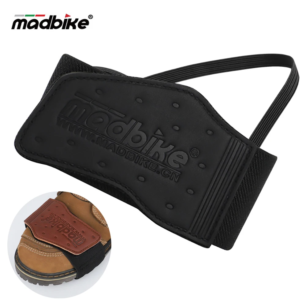 Picture 6: Retro Leather Motorcycle Shoes Protective Motorbike Gears Shifter Men Anti-slip Protector Motocross Boots Cover Accessories