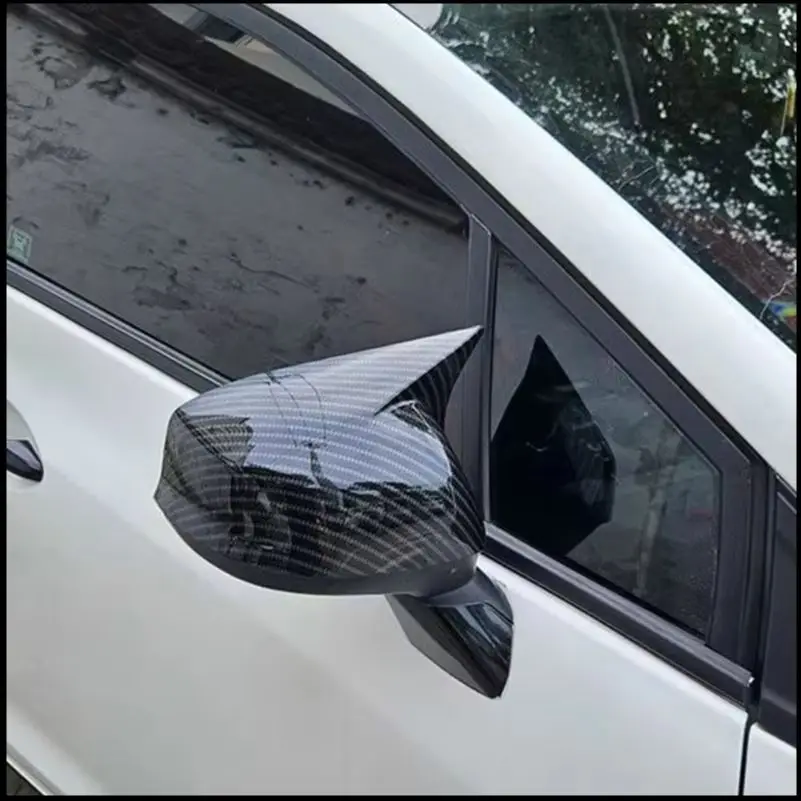 

For Honda Civic Sedan 9th 2012-2014 Rearview Mirror Cover Cap Housing Sticker Trim With Horn Auto Parts Styling Car Accessories