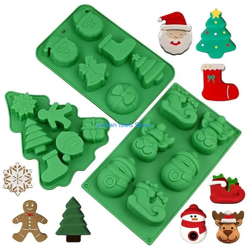 50LB Silicone Mousse Mould Christmas Themed Silicone Material Chocolate Molds