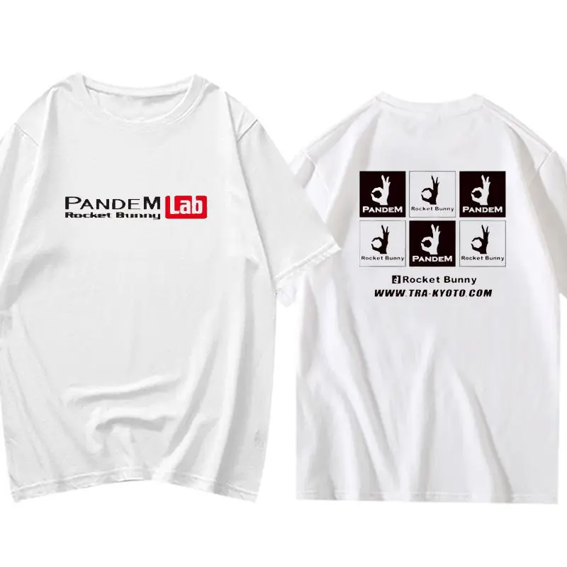 

Summer AE86 Short-sleeved T-shirt Rocket Rabbit Japan JDM Modified Car BRZ Pure Cotton Casual T-shirt Men and Women Street Wear