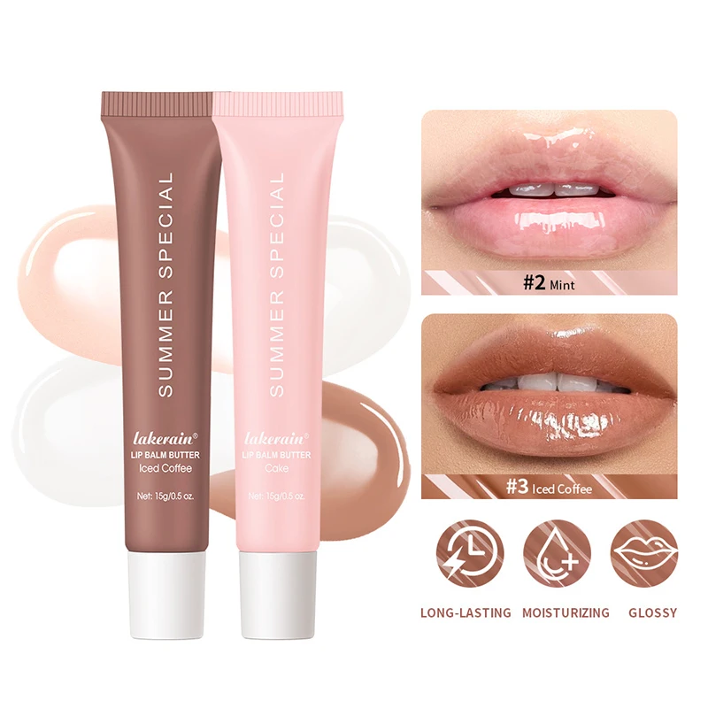 4Colors Lip Balm Deep Moisturizing Lip Glaze Smoothing Lip Lines Long-Lasting Nourishment Daily Lip Care Makeup Lip Balm