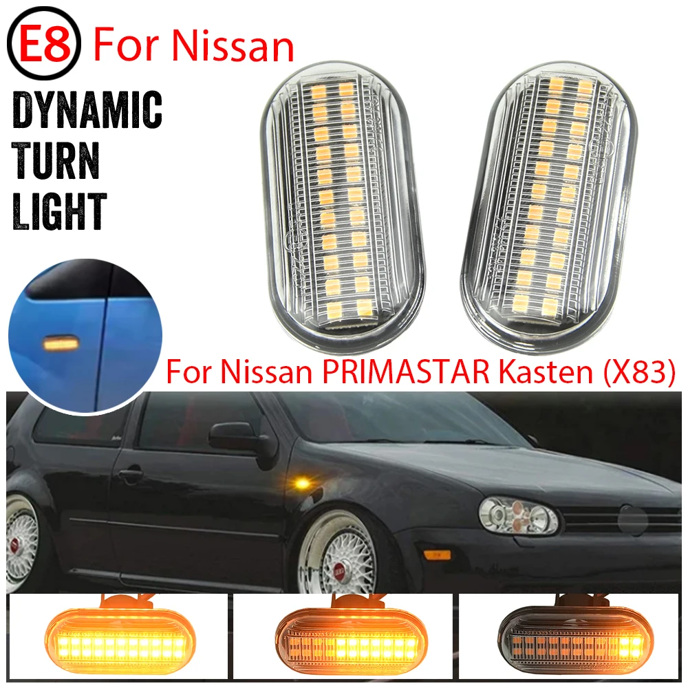 

Динамические светодиодные боковые указатели поворота для Dacia Duster, Dokker, Lodgy, Renault Megane 1, Clio 1, 2, KANGOO, ESPACE, Smart Fortwo 453