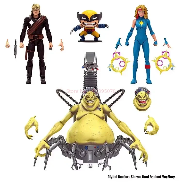 Original Marvel Legends Sdcc Mojo Longshot Alison Blaire Wolverine X-Men Action Figure Limited Edition Set Collectible Model Toy view 5