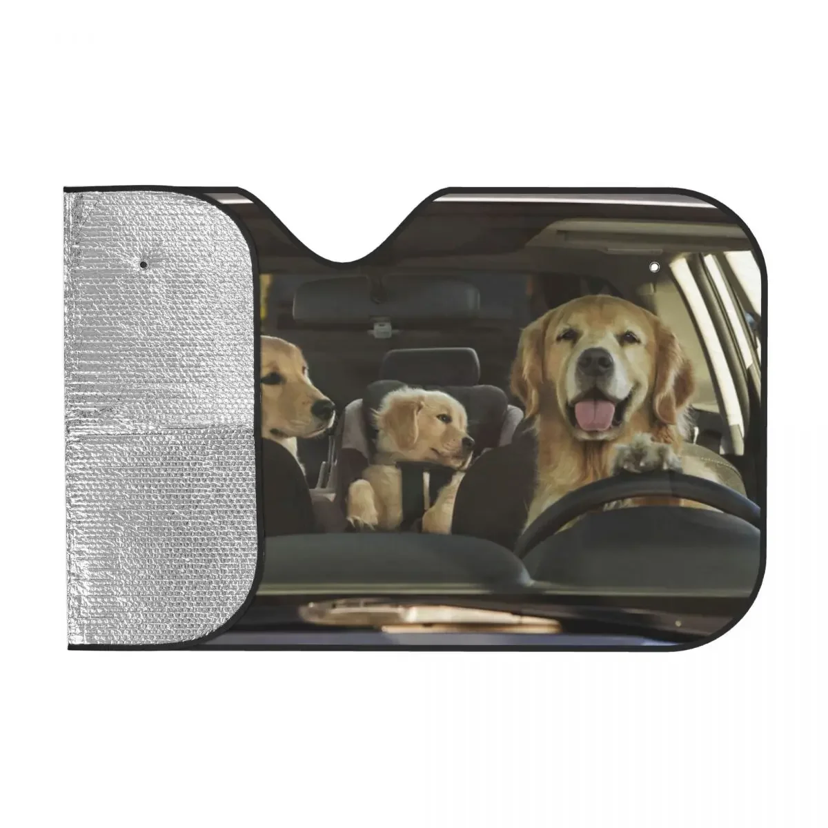 Beagle Dog Sunshades Reflector Anti Uv Custom Funny Car Sunshade Sun Shade