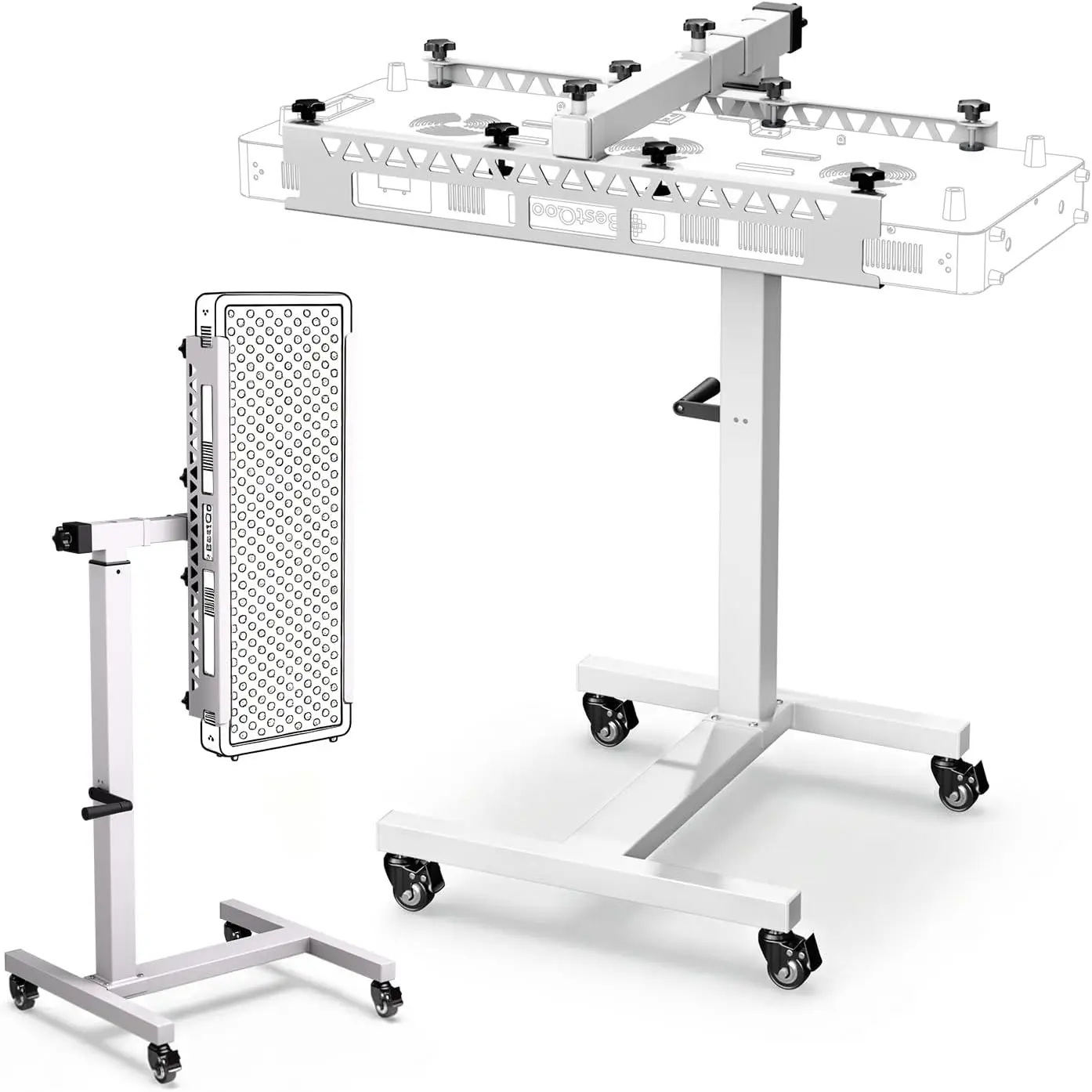 Compatible Red Light Therapy Stand, Horizontal & Vertical, Adjustable