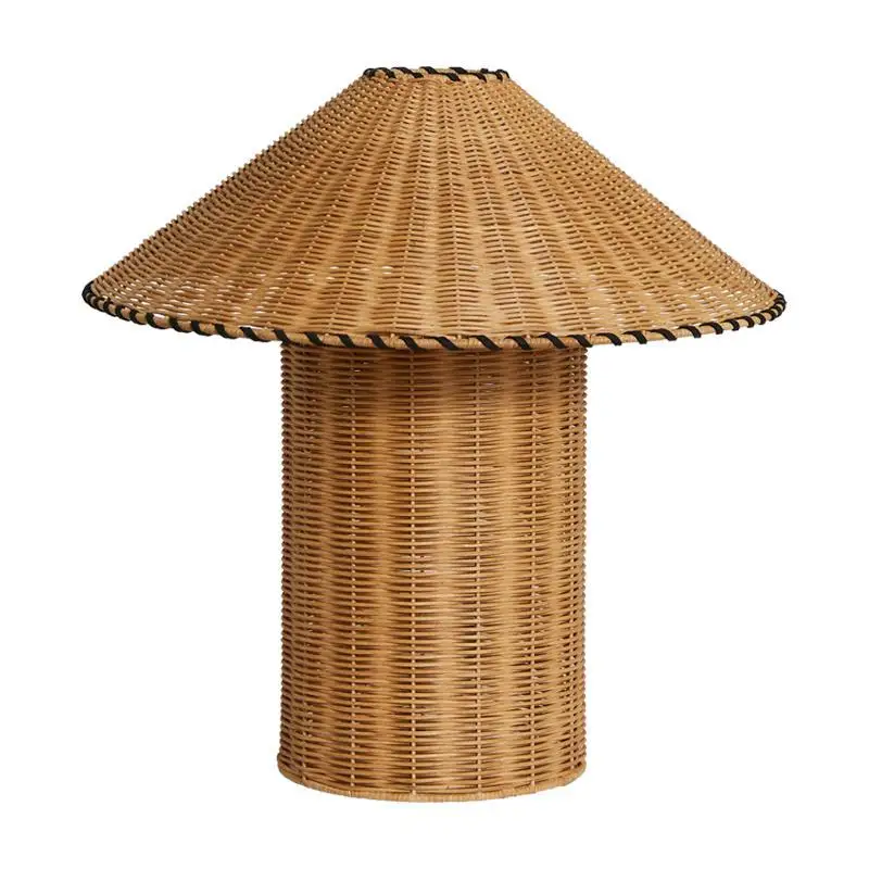 

Настольная лампа в стиле ретро, прикроватная тумбочка, спальня, отель, проживание в семье, ностальгический декоративный ротанг