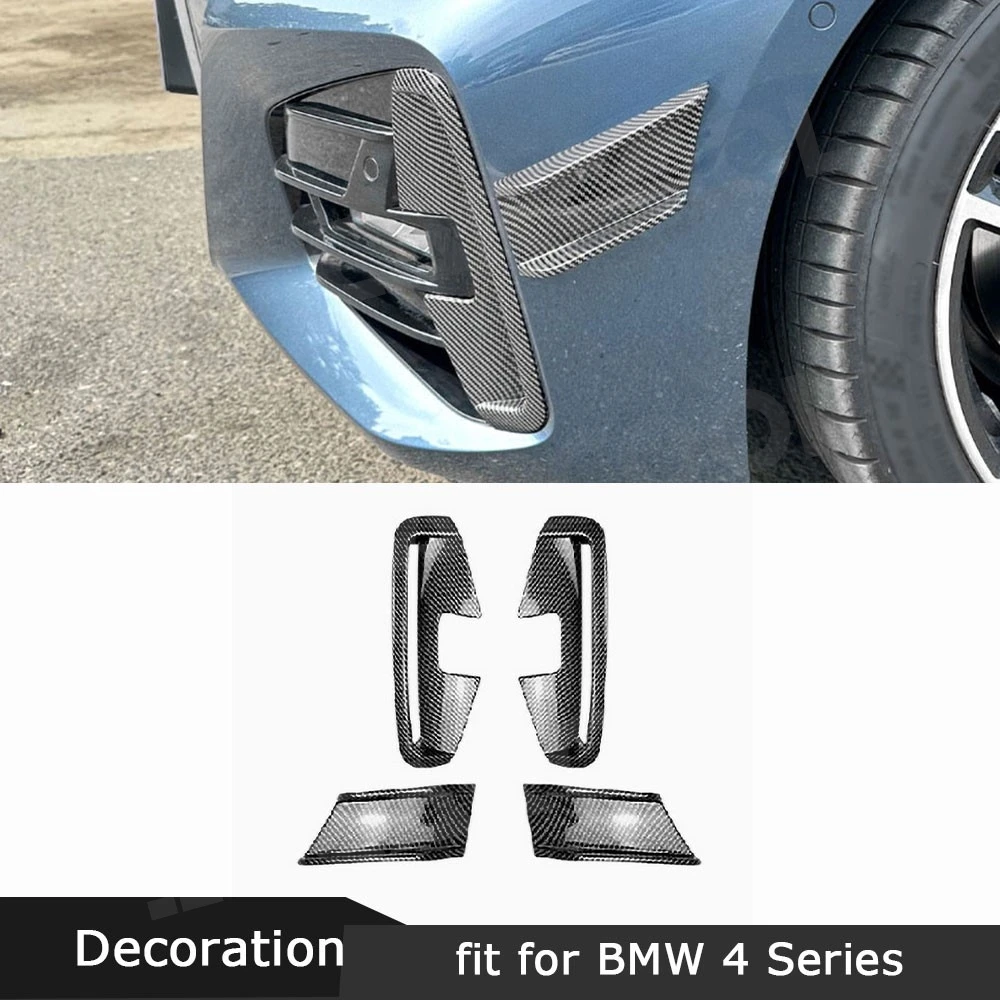 

JMCARCOOL сухой карбоновый боковой ветрозащитный комплект переднего воздуховыпускного отверстия, модификация автомобиля, аксессуары для BMW 4 серии G22 G23 M Sport 2020+