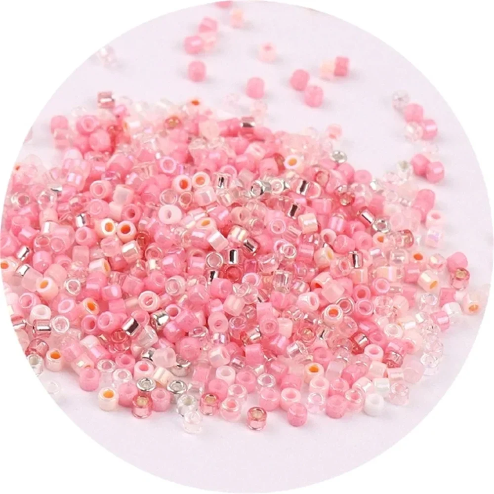 720pcs 2mm Mix Farben Glasperlen Uniform Spacer Glas Samen perlen für DIY Schmuck Herstellung Französisch Stickerei Zubehör 10g