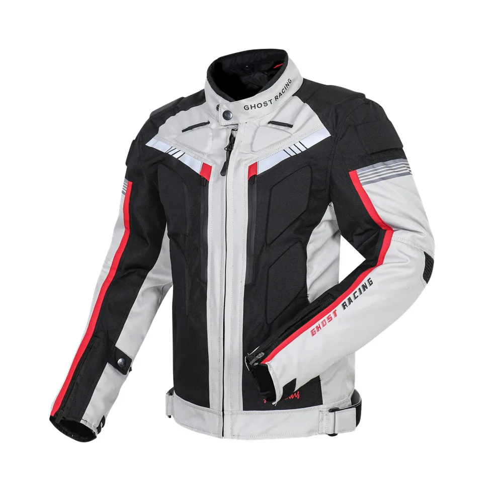 ゴーストレースmotobikerレーシングスーツ暖かい秋と冬のオートバイのジャケットスーツ抗秋レーシングスーツモトクロスjacke