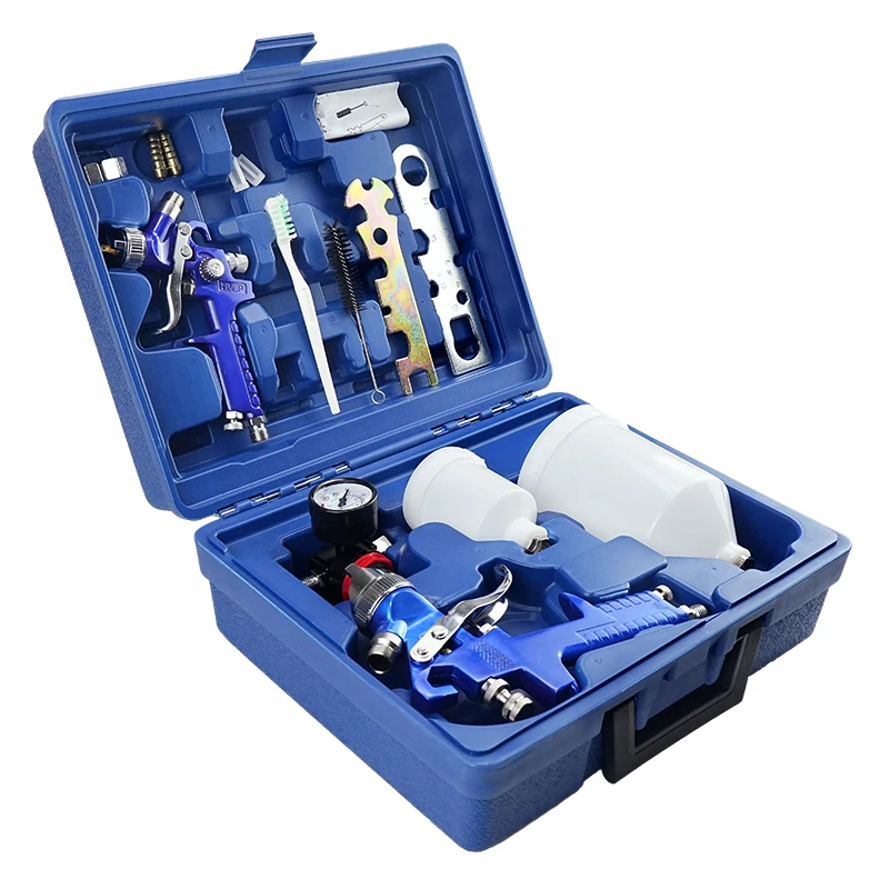ZHUITU-Ensemble de pistolets pulvérisateurs professionnels, buse en acier HVLP, 1.0mm, 1.4mm, primaire automatique, peinture murale, pulvérisation de surface de meubles