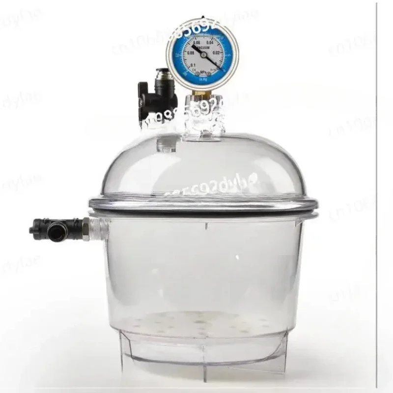 Plastic Vacuum Dryer Laboratory Dryer Transparent Vacuum Drying Vessel Polycarbonate Storage Tank Ball Valve Pressure Gauge