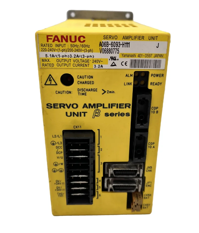 

A06B-6093-H111 New Fanuc Servo Drive Amplifier Unit 12 Months Warranty A06B 6093 H111