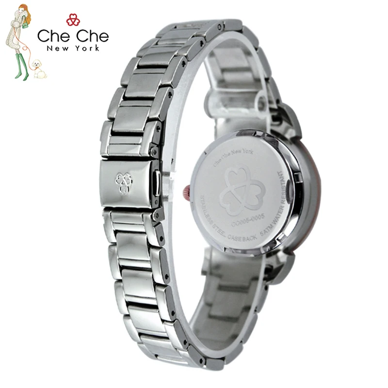 CheChe ladies watch fashion thin Roman numerals light luxury temperament elegant Sliver watches with gift boxes CC005