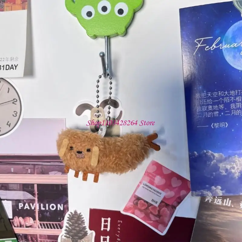 Portachiavi in ​​​​peluche Bambola in peluche, Cartoon Tempura Gnocchi Portachiavi in ​​peluche Ciondolo Portachiavi Accessori