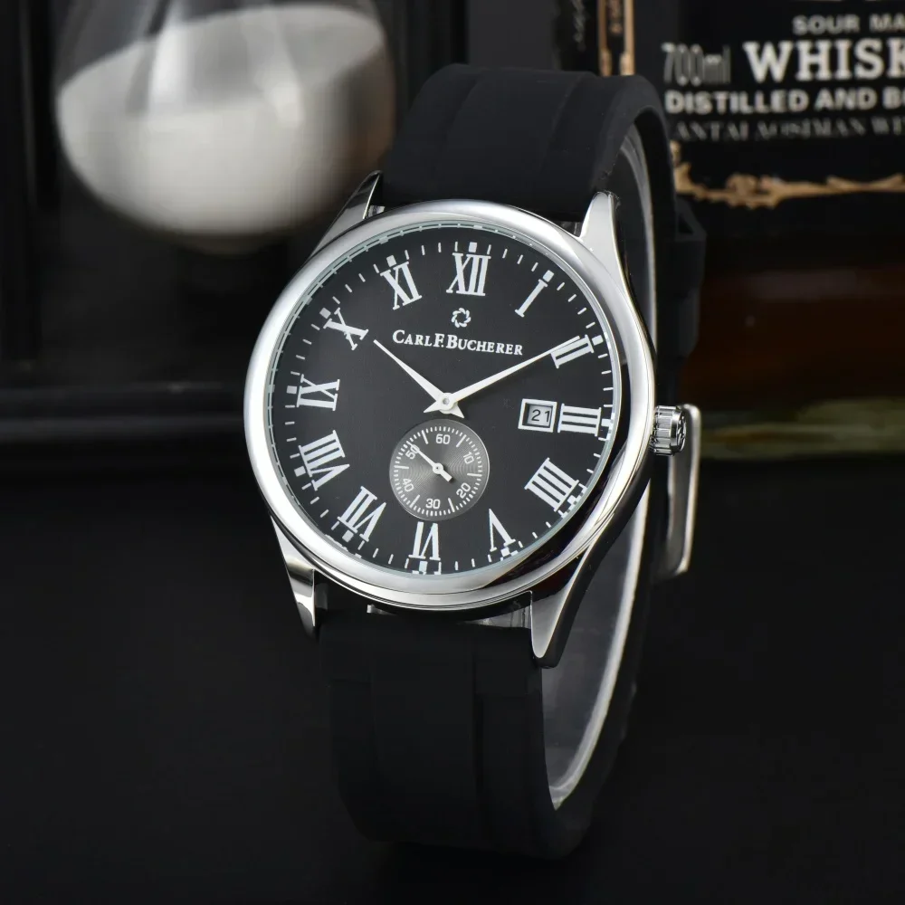 New Carl F. Bucherer Top New Original Brand Watches Mens Luxury Luminous Automatic Date Watch High Quality Business Sport AAA