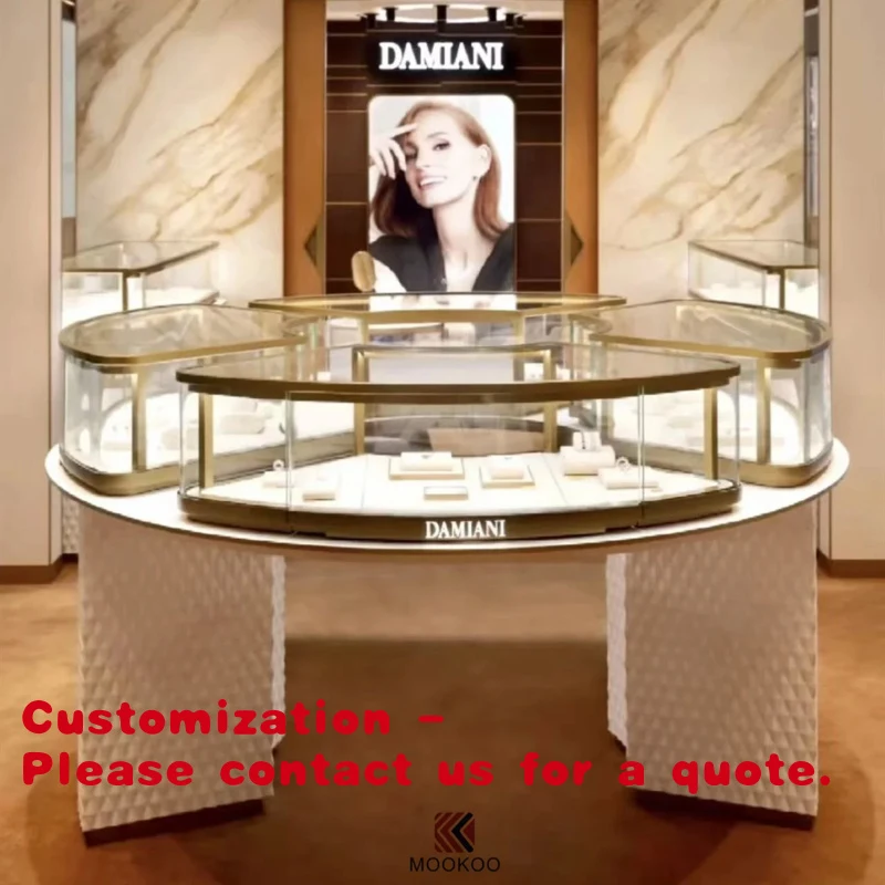 

custom.Premium Custom Metal Glass Jewelry Display Cabinet - Luxury Handcrafted Showcase
