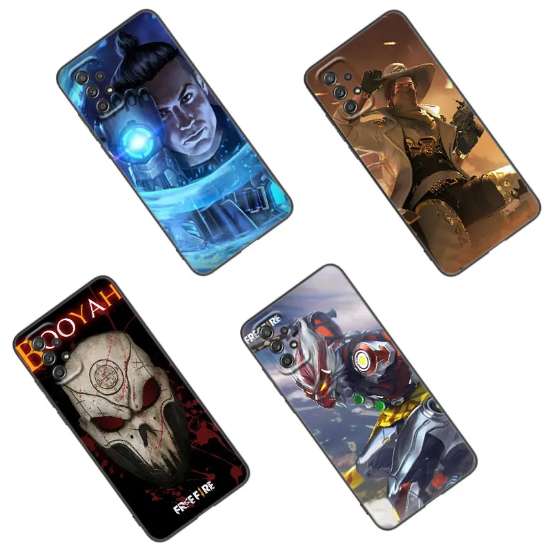 Free Fire Game Phone Case For Samsung A13 A22 A24 A32 4G A23 A25 A34 A35 A52S A53 A54 A55 A73 5G A12 A14 A15 A31 A33 A50 A51 A72