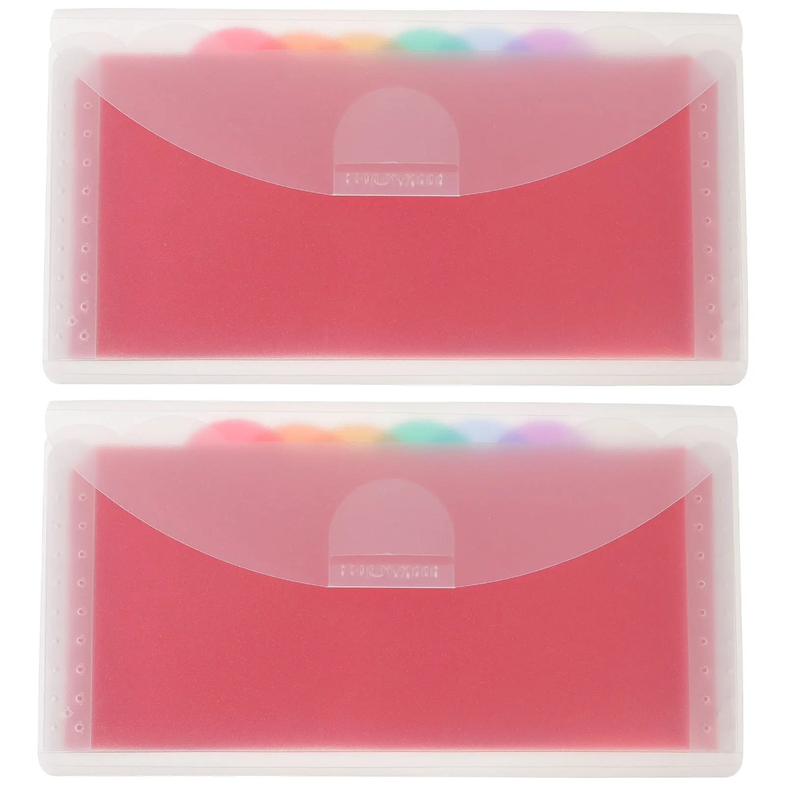 2 قطعة سعة كبيرة متعددة الطبقات منظم الإيصالات مجلد ملفات البلاستيك توسيع حقيبة تخزين المستندات للاستخدام المكتبي المنزلي والمدرسة #6