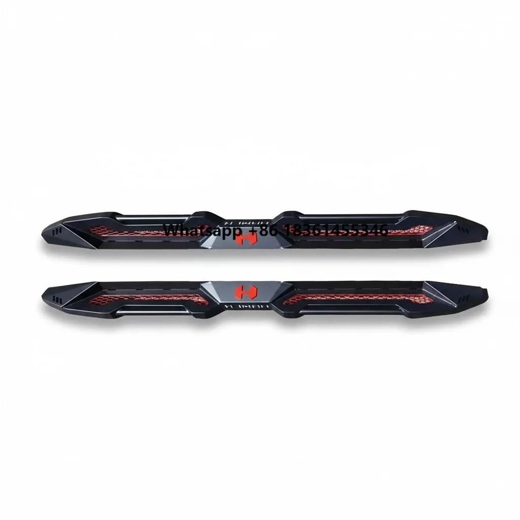 

Powder-coated Black Heavy-duty Running Boards for Ranger T6-T9, Raptor, REVO, Anti-slip Nerf Bars Steel Side Steps,