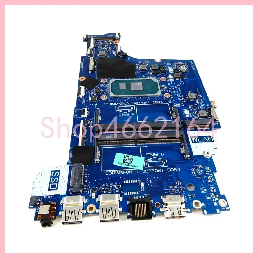 LA-J081P With i3 i5 i7-10th Gen CPU Mainboard For Dell Vostro 3401 3501 3491 Inspiron 3493 3593 3793 5593 Laptop Motherboard