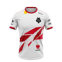 Summer 3D Printed G2 Game National Team Uniform Men's Quick Dry T-shirt E-Sports Fans Short Sleeve Tops Fashion Oversized Tees