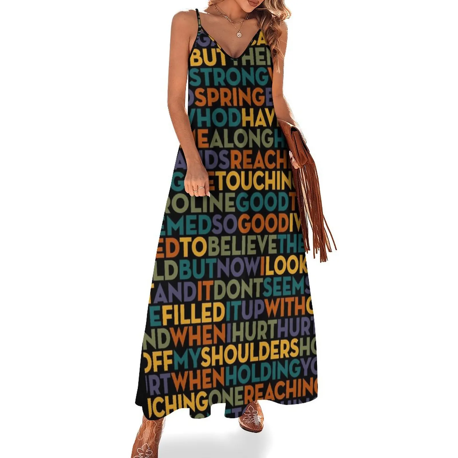 

Sweet Caroline - Neil Diamond v.4 Sleeveless Dress Women's summer dress Woman clothing Women's dress