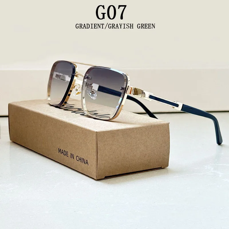 ZUIDID 2025 quadratische Sonnenbrille Männer Luxus Vintage Sonnenbrille Frauen Trendy Retro Mode Gläser Gafas De Sol Hombre Lunette Soleil Femme 7