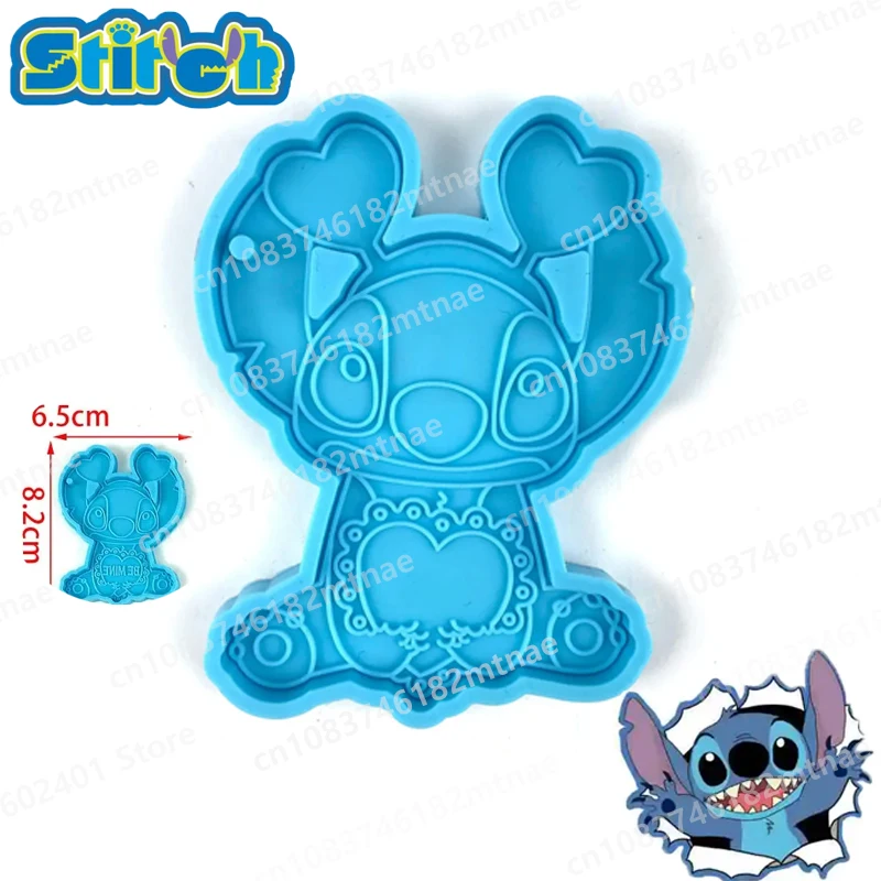 Disney Stitch Anime Figure 3D silikonowa forma do ciasta układanka do samodzielnego złożenia ciastko formy żywiczne dekorowanie tortu urodzinowego