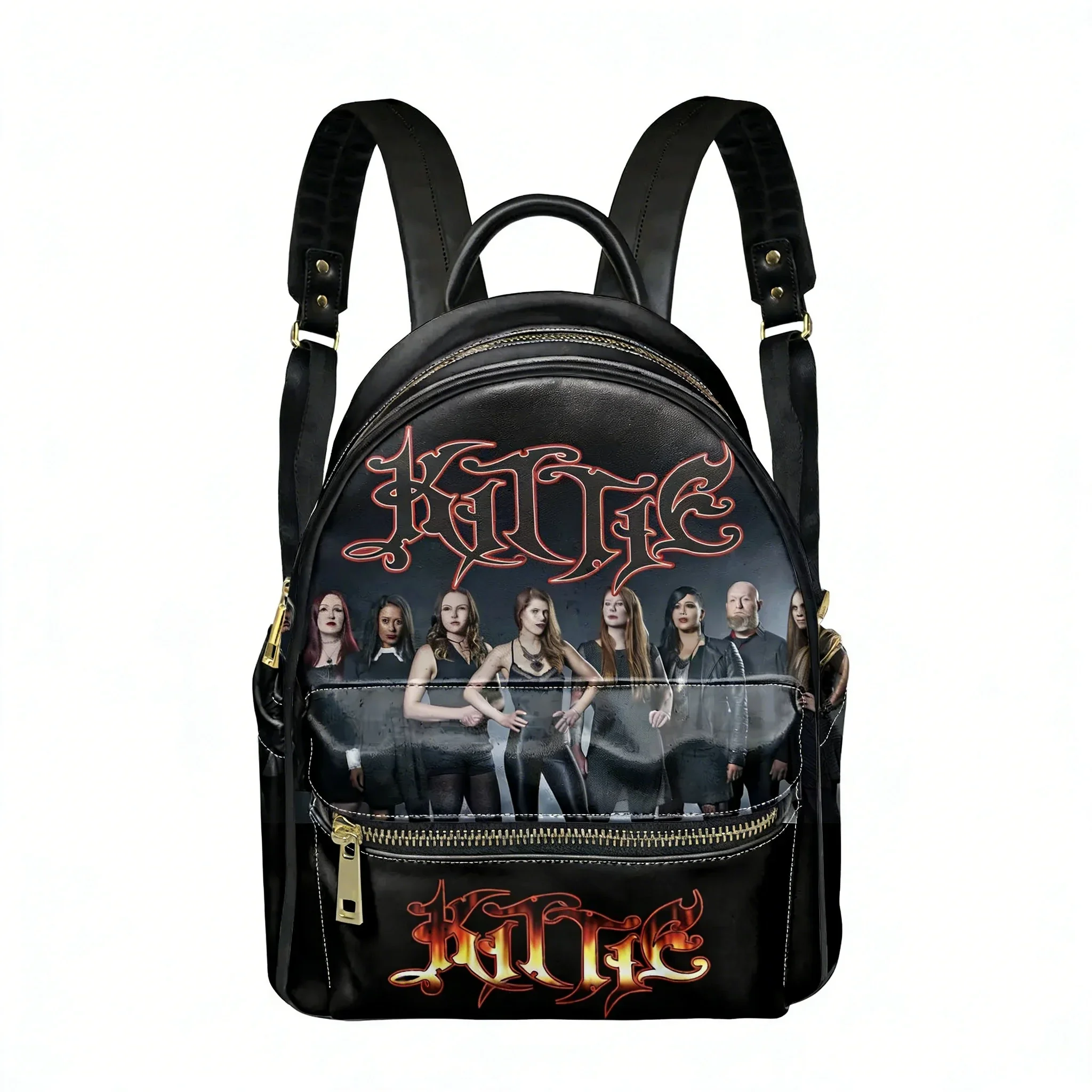 

Kittie Heavy Metal Band Backpack Womens Men Personalized Double Shoulder Bag Business Travel Bookbag Rucksack Gift Daypack