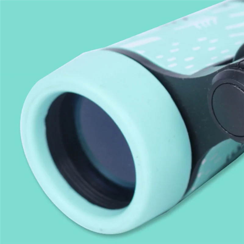Xq-子供用ゴム製ハンドル付き滑り止め双眼鏡、4x30色、屋外おもちゃ、ギフト、インドの木、ピンク