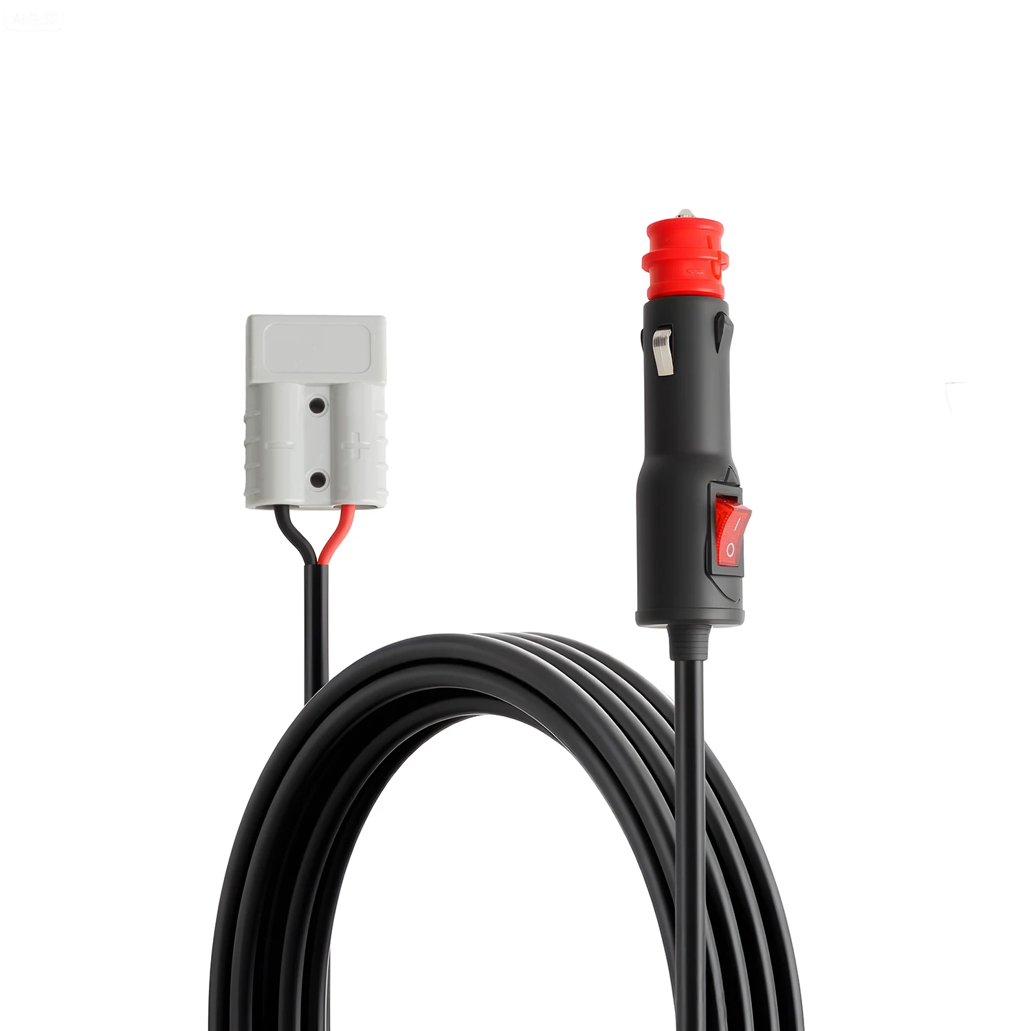 Cigarette Lighter to For Ads Plug Adapter Cable, 16AWG Wire, 12V-24V, 15A Merit Plug Compatible, for Car/Caravan/Camping