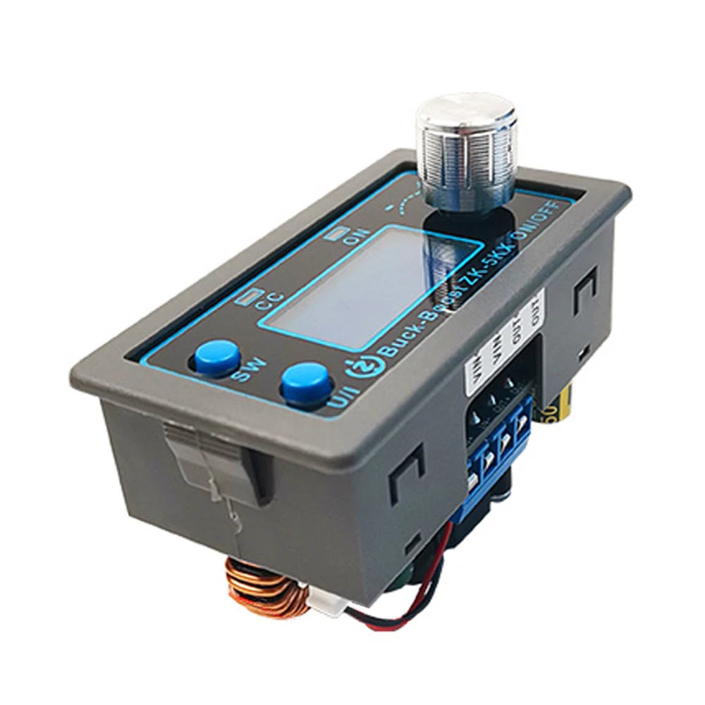 ZK-5KX DC DC Buck Boost Converter programmabile CC CV 0.6-36V 5A 5V 12V 24V 80W modulo di alimentazione regolabile alimentatore regolato