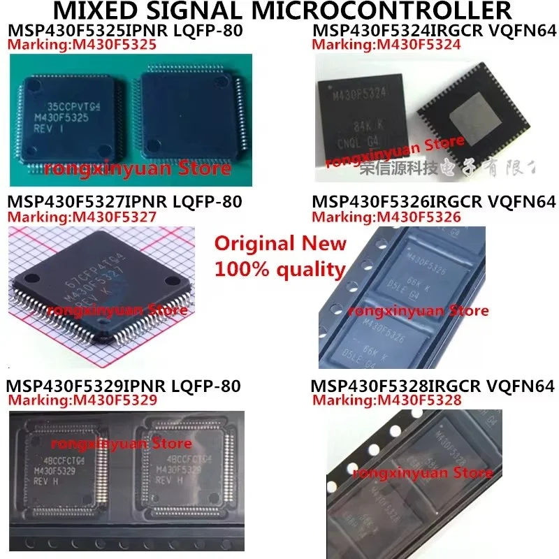 

5шт MSP430F5325IPNR MSP430F5324IRGCR MSP430F5327IPNR MSP430F5326IRGCR MSP430F5329IPNR MSP430F5328IRGCR M430F5328 M430F5326 Новый