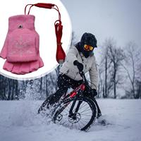 Heated Gloves USB Heated Winter Gloves Fingerless Winter Gear Hand Warmers For Women Men Outdoor Cold Weather Hunting