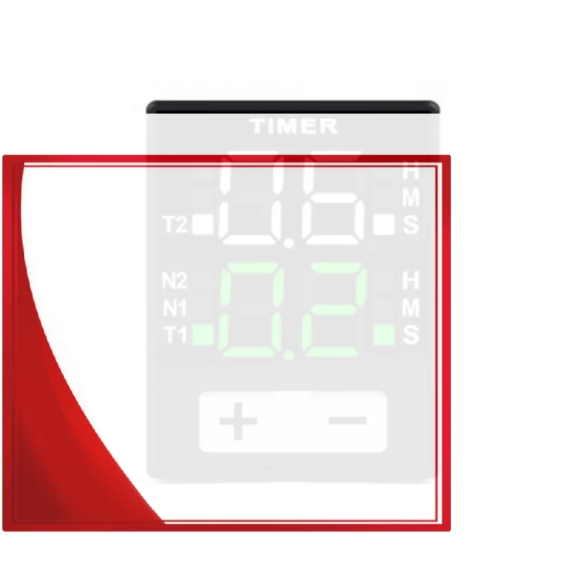 H3Y-4 DC12V DC24V AC220 Time Relay Cycle Time Control Delayer Digital Display With Base Power Supply