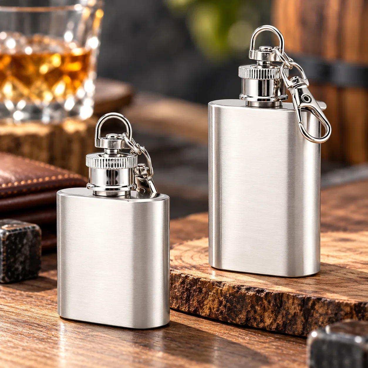 Compact Stainless Steel Hip Flask for Home Use Mini Liquor Bottle Reusable Metal Drinkware for Kitchen Bar Entertaining Parties
