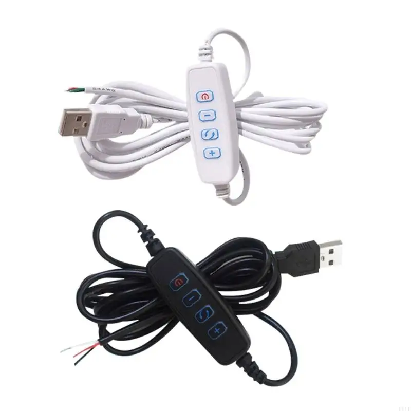

R9UF DC5V LED Dimming Color Matching Extension Cable LED Dimmer USB Port Power Supply Lines Color-Control for Led Light Bulb