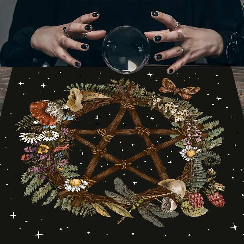 Tarot Clothes for Table Tarot Cloth Neutral Tarot Tablecloth Waterproof Stain-Resistant Machine Washable Divination Meditation