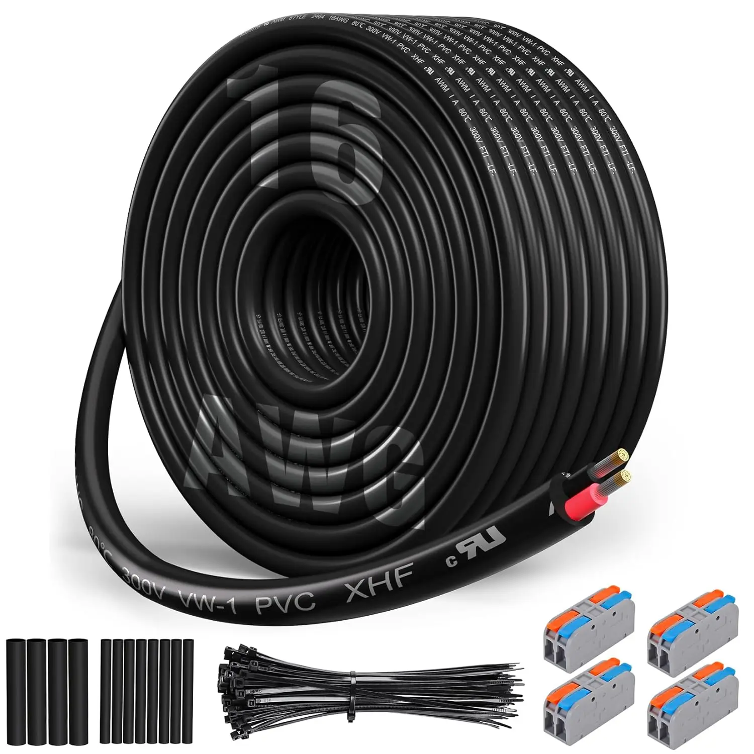 16 AWG 2-ledarkabelrulle