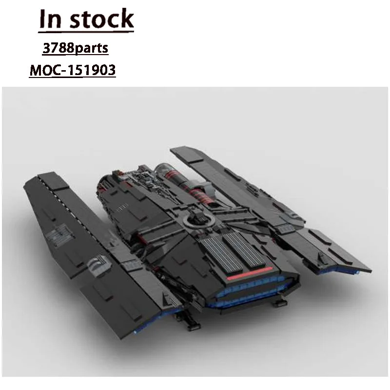 

MOC-151903 Модель строительного блока классического киносцена, космический корабль, 3788 деталей, игрушка на день рождения для мальчиков и детей, подарок