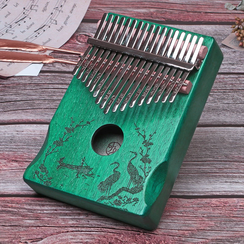 Lydesy 17-Tasten Kalimba Daumenklavier-Set, Manuell Gestimmt, Tragbares Fingerklavier, Geschenk für Kinder und Erwachsene, Anfänger, Festival, Geburtstag – Detail 14
