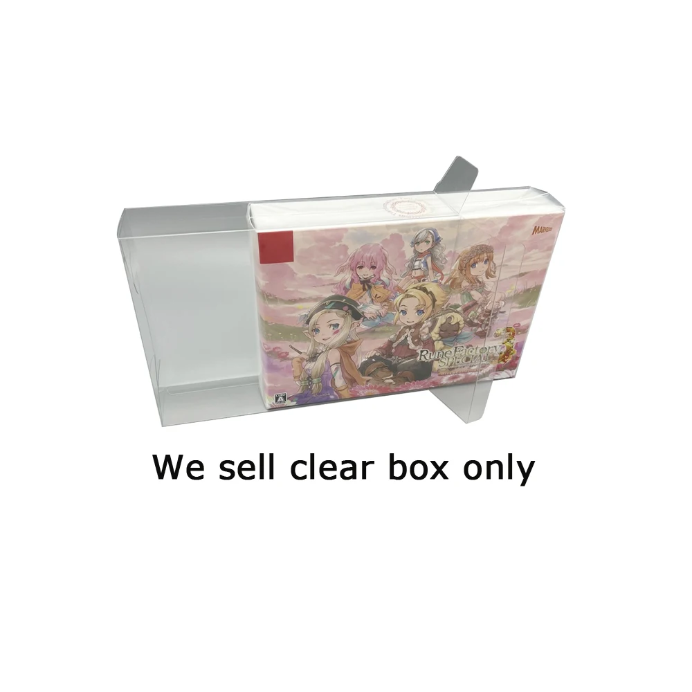 Transparent Clear box For SWITCH NS Rune Factory 3 Hongkong Japan version plastic collection storage protective box