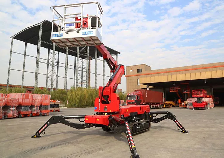 Shenli Spider Crane 3-16 Tons 16m Lifting Crawler Mobile Engine Motor 25M Span 1 Year Warranty Electric Start 24V Battery