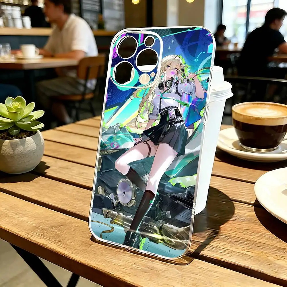 

L-Lynae W-Wuthering Waves Phone Case Transparent Silicone Soft For iPhone 17 16 15 14 13 12 11 Mini Pro Max Plus