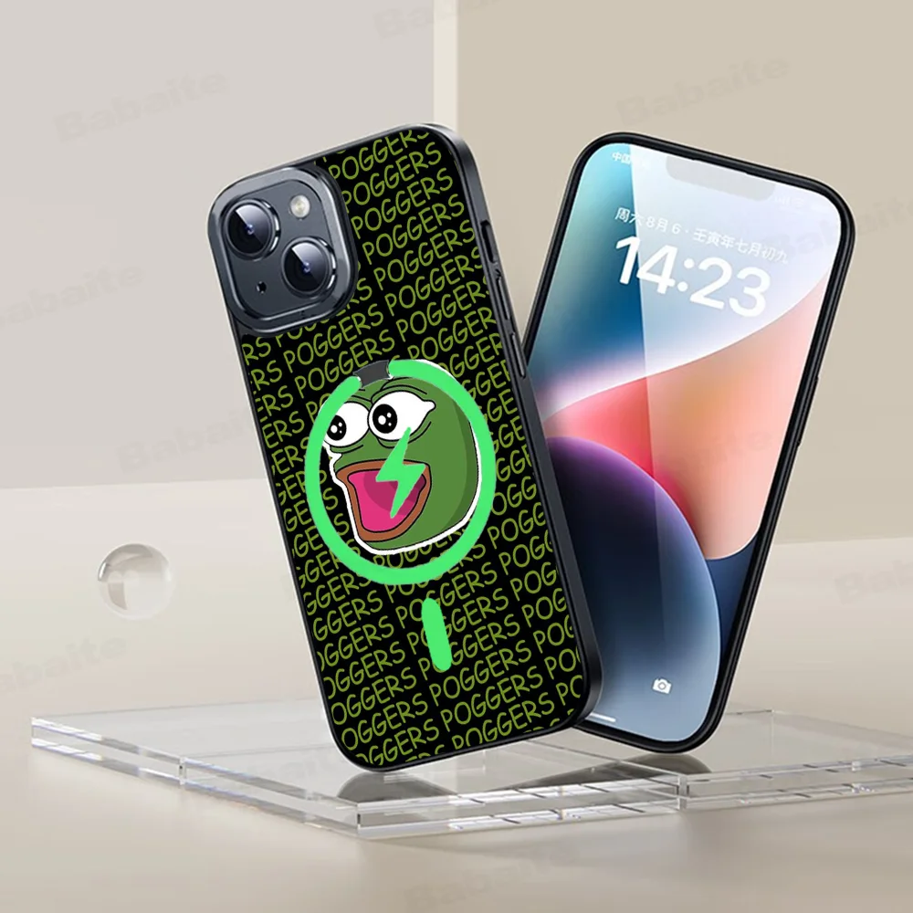 

Funny Sad Frog Pepe Meme Phone Case Magnetic Case For IPhone 16 14 13 12 11 15 Pro Max Plus For Magsafe Wireless Charge Cover