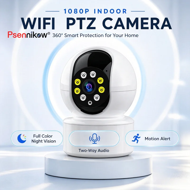 psennikow-ミニ-wifi-フルカラーナイトビジョンカメラ屋内モニターワイヤレス高解像度双方向オーディオマルチビューアーカム