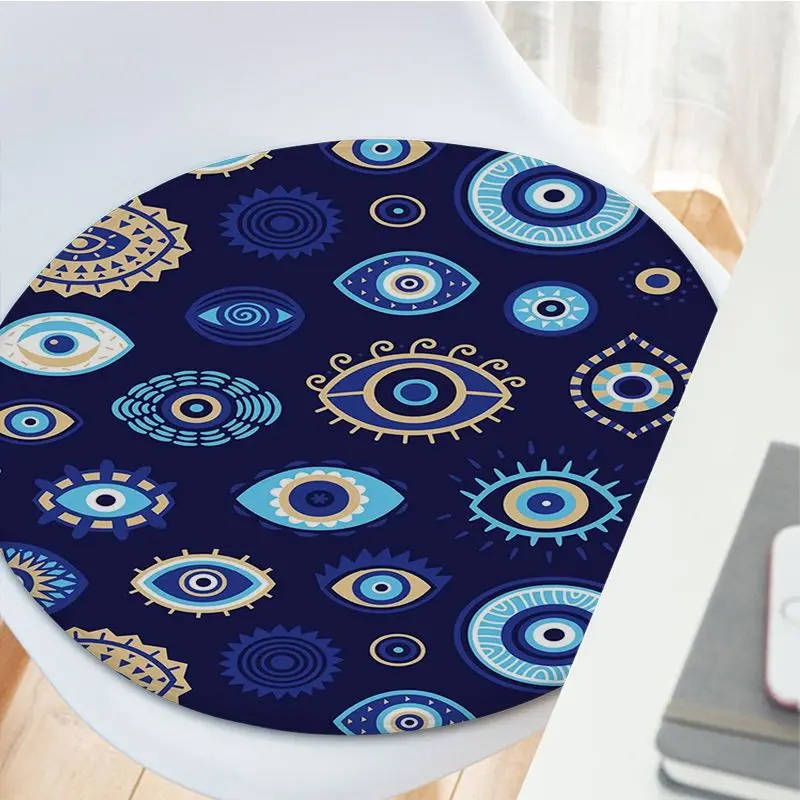 Lucky Turkish Greek Eyes Evil Eyes Four Seasons Chair Cushion Soft Office Car Seat Comfort Breathable 45x45cm Stool Seat Mat