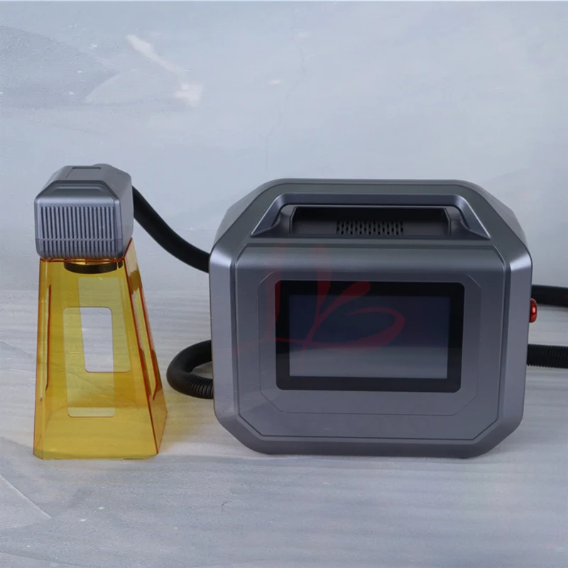 20w 30 50 mini bateria de lítio portátil sem fio máquina marcação a laser fibra metal aço inoxidável ouro prata gravura