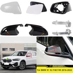 Car Mirror Cover Turn Signal Light Mirror Frame Bottom Lower Holder For BMW X1 X2 F48 F49 2016 2017 2018 2019 2020 2021 2022